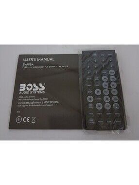 BOSS Audio System Manual & REMOTE Control Only for BV90BA Open Box Brand-NEW
